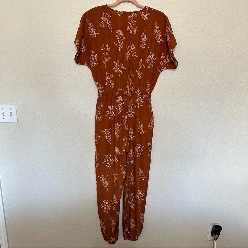 Polagram Rust Floral Jumpsuit - Picture 3 of 3